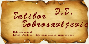 Dalibor Dobrosavljević vizit kartica